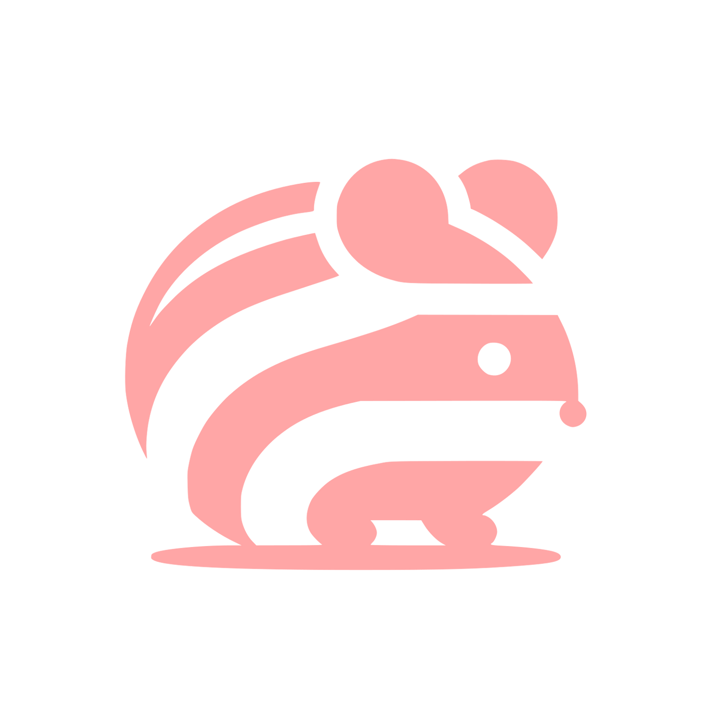 Logo of a Hedgehog #ffa6a6