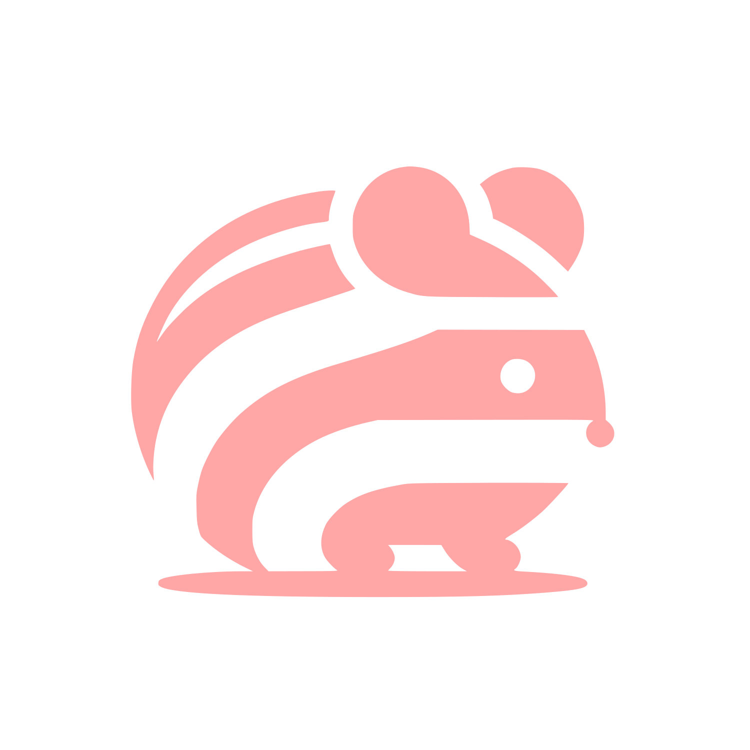 Logo of a Hedgehog #ffa6a6