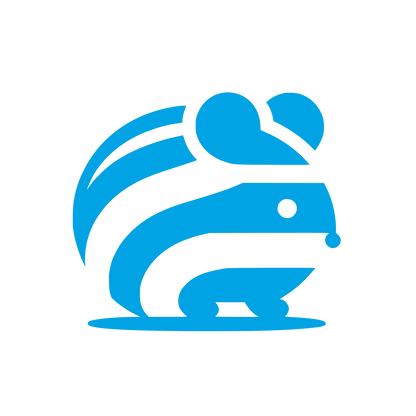Logo of a Hedgehog #00a3e4