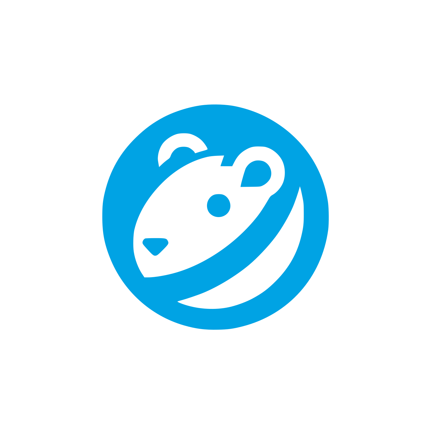 Logo of a Bear #00a3e4