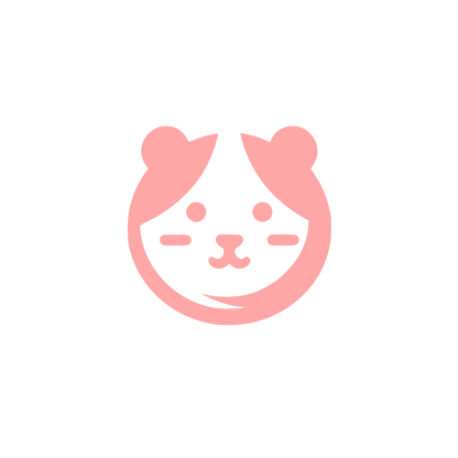 Hamster Hand-Drawn Logo #ffa6a6
