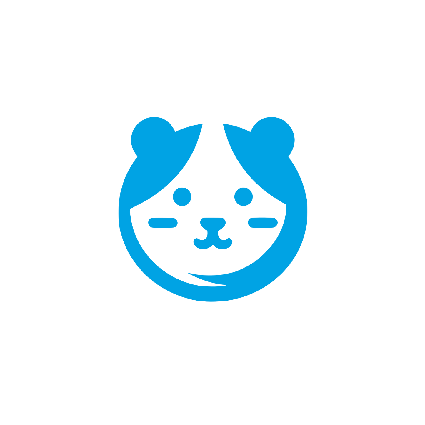 Hamster Hand-Drawn Logo #00a3e4