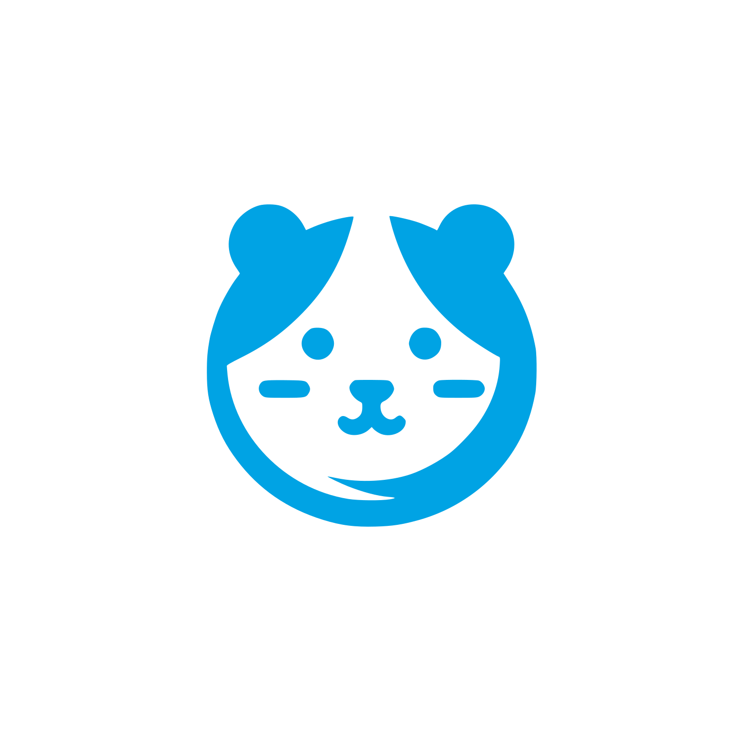Hamster Hand-Drawn Logo #00a3e4
