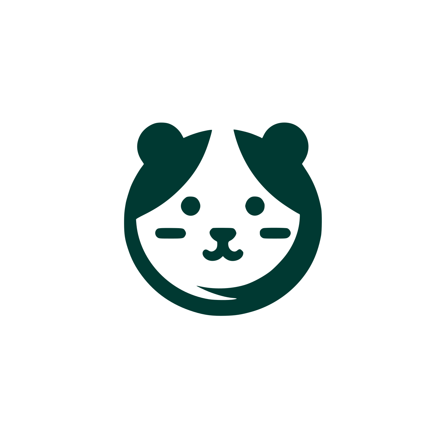 Hamster Hand-Drawn Logo #003932