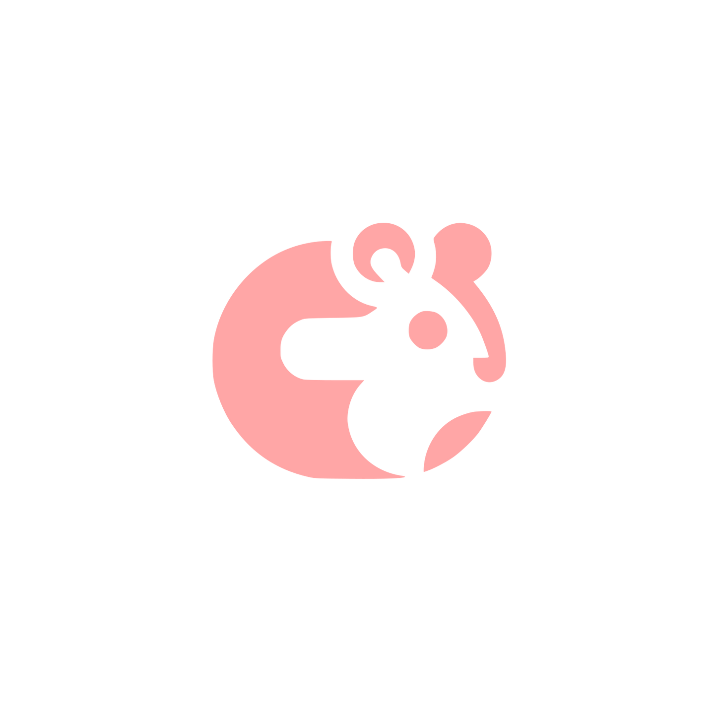 Hamster Logo #ffa6a6