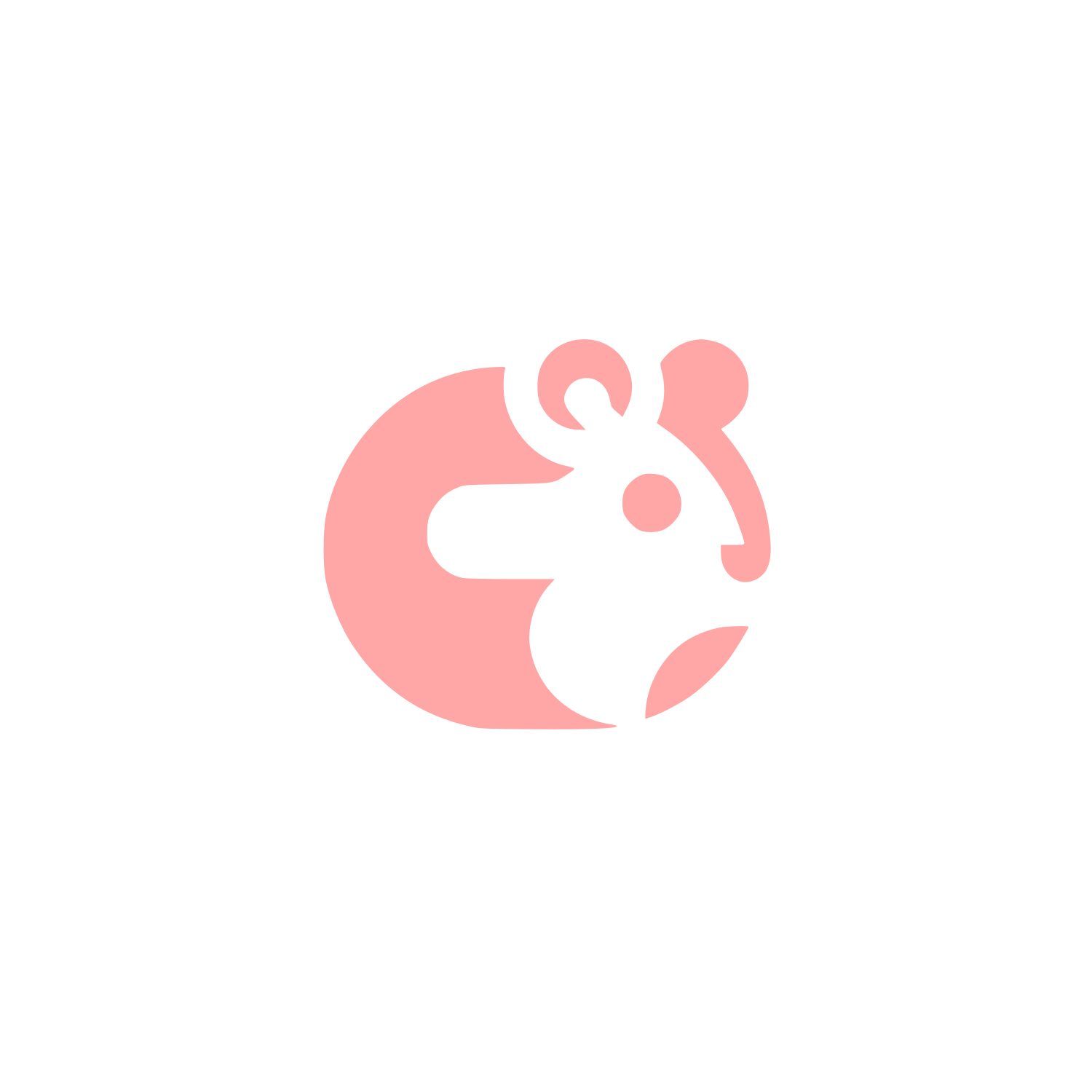 Hamster Logo #ffa6a6
