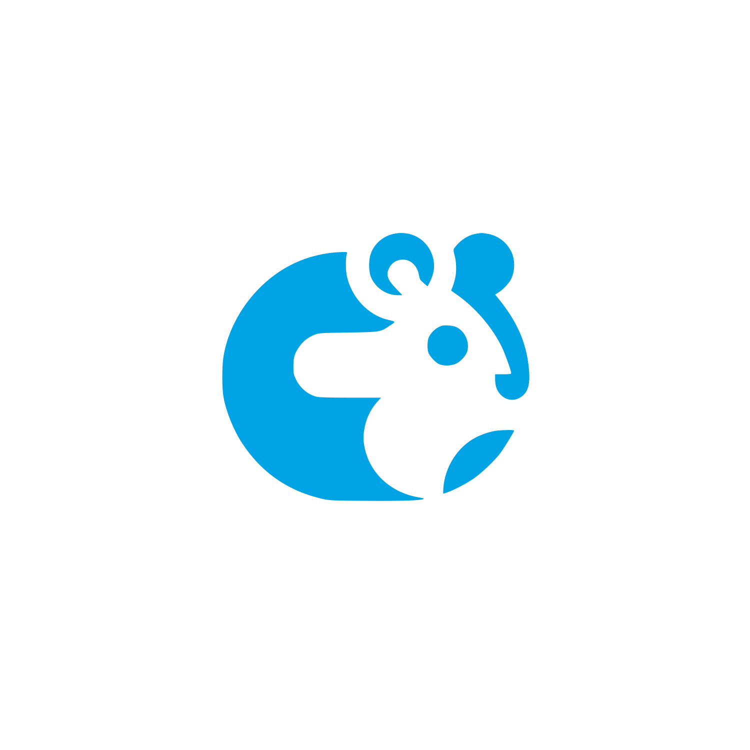 Hamster Logo #00a3e4