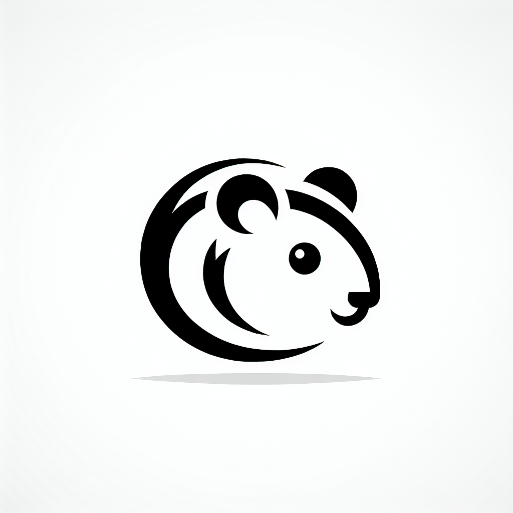 Hamster Hand-drawn Logo
