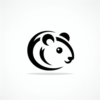 Hamster Hand-drawn Logo