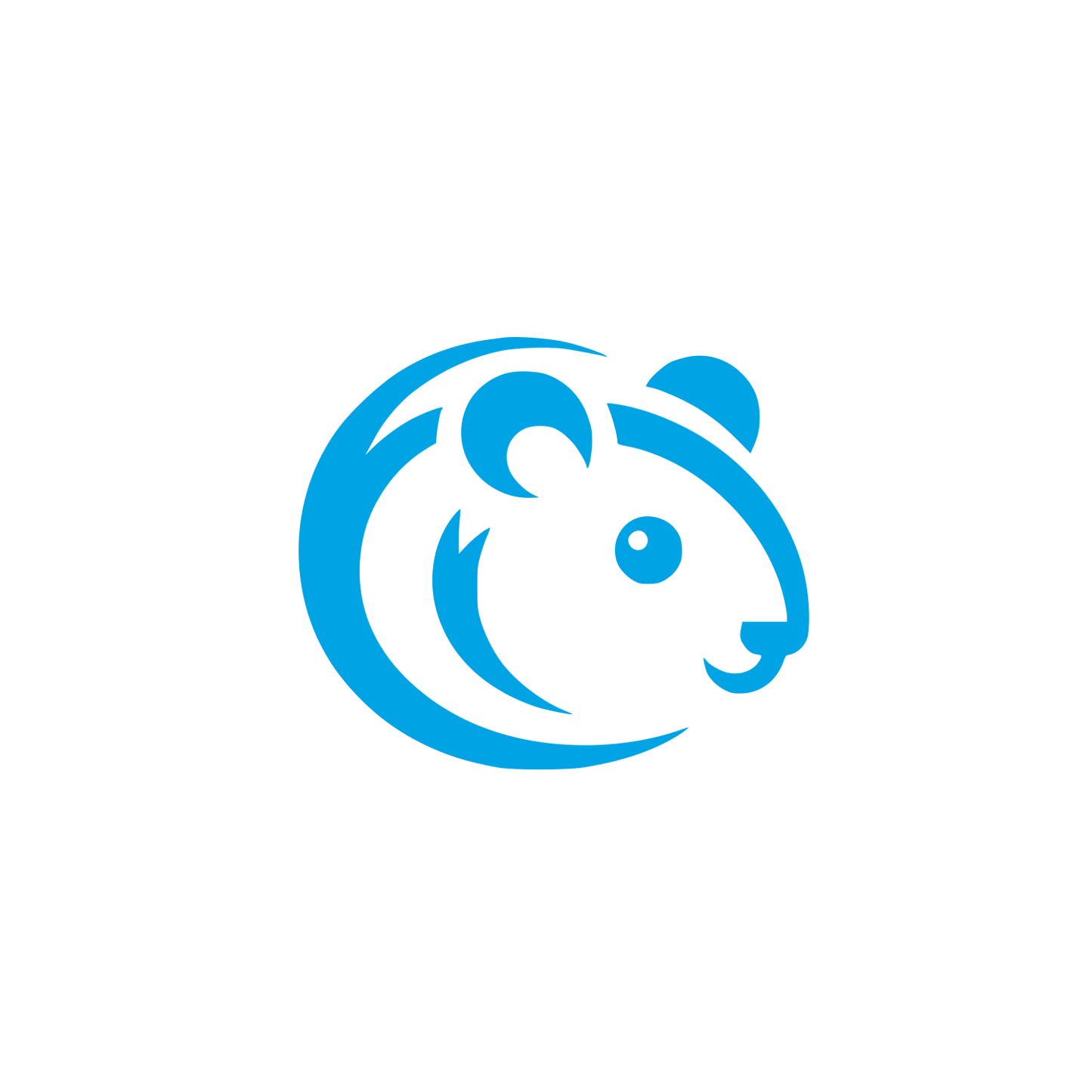 Hamster Hand-drawn Logo #00a3e4