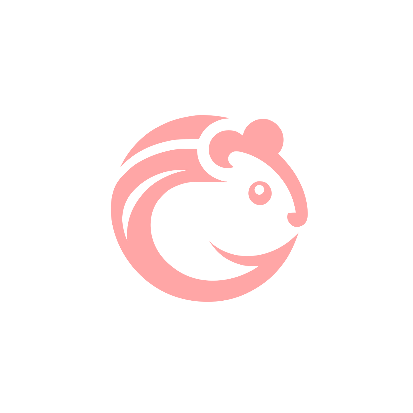 Guinea Pig Logo Design #ffa6a6