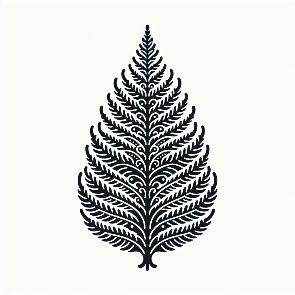 Fern Leaf Symmetrical Logo