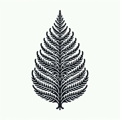 Fern Leaf Symmetrical Logo