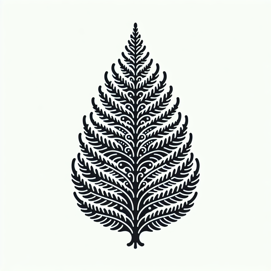 Fern Leaf Symmetrical Logo