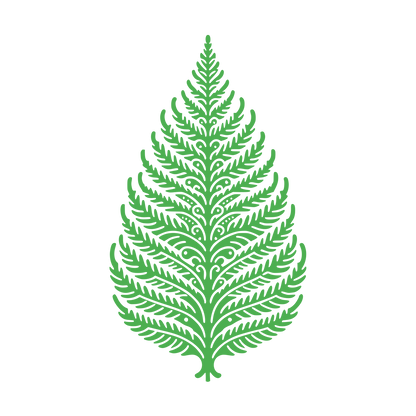 Fern Leaf Symmetrical Logo #4CAF50