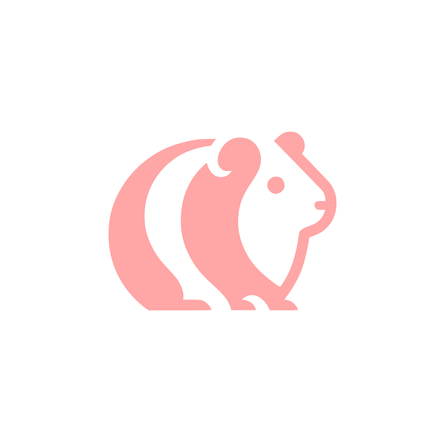 Guinea Pig Logo #ffa6a6
