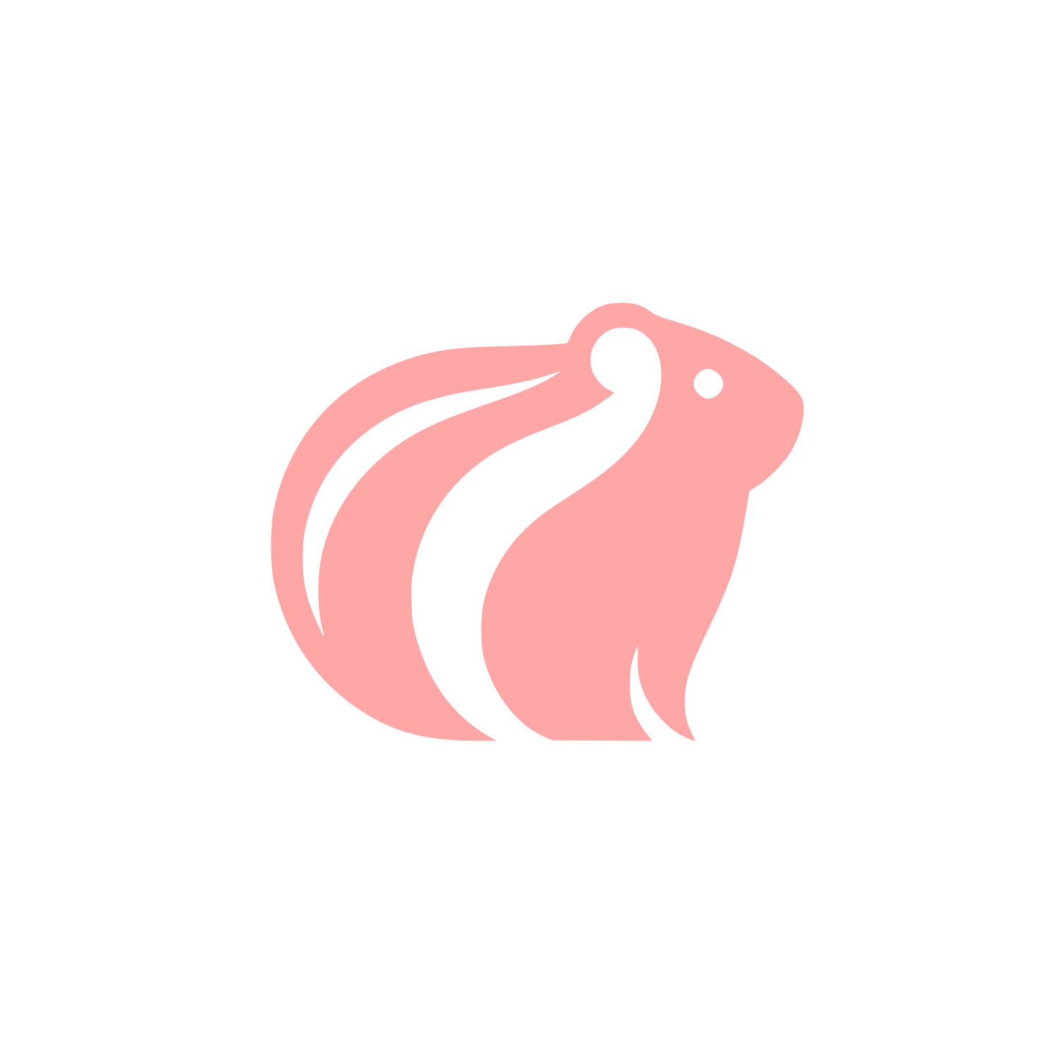 Guinea Pig Logo #ffa6a6