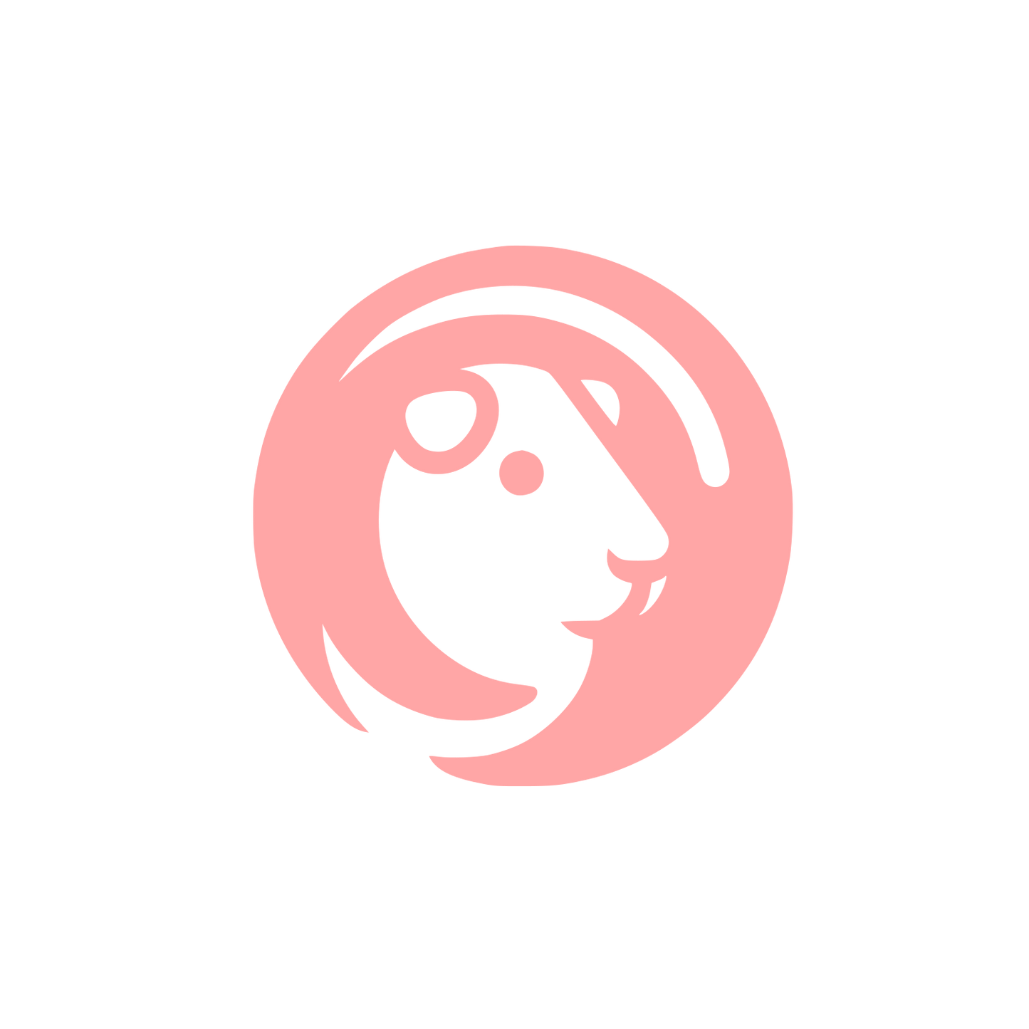 Lion Logo Design #ffa6a6
