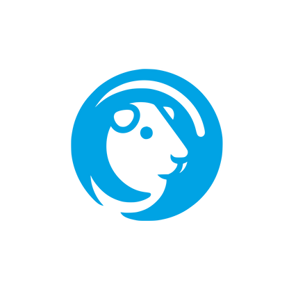 Lion Logo Design #00a3e4