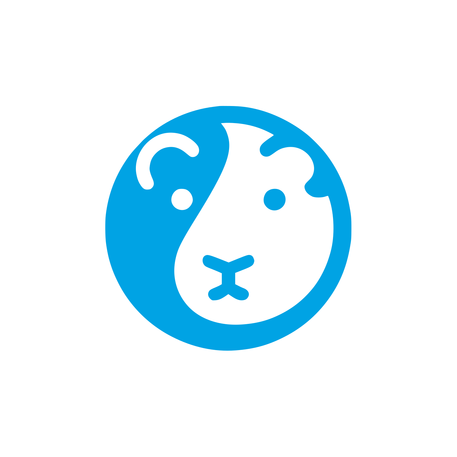 Lion Logo Design #00a3e4