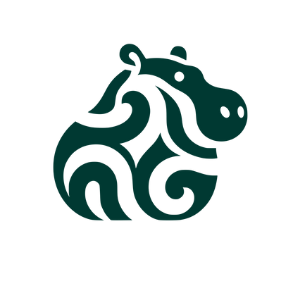 Hippo Logo Design #003932