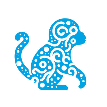 Monkey Art Logo #00a3e4