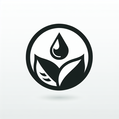 Leaf Droplet Circle Logo