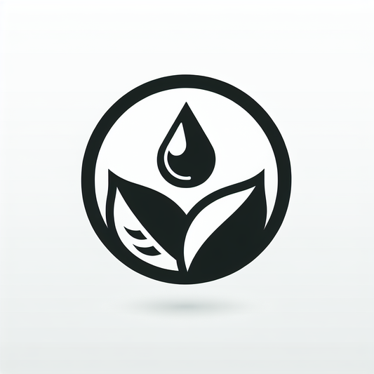 Leaf Droplet Circle Logo