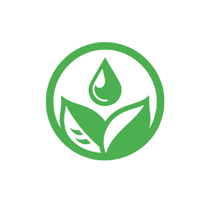 Leaf Droplet Circle Logo #4CAF50