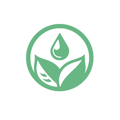 Leaf Droplet Circle Logo #68B684