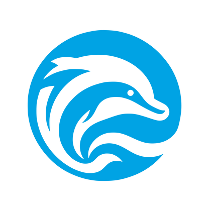 Dolphin Waves Logo #00a3e4