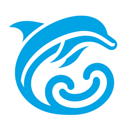 Dolphin Wave Logo #00a3e4