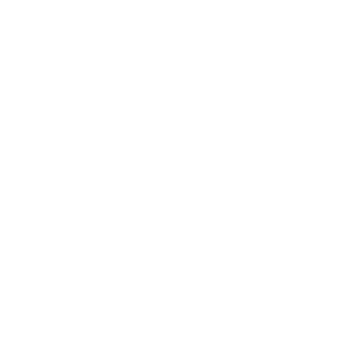 Rabbit Silhouette Logo #ffffff