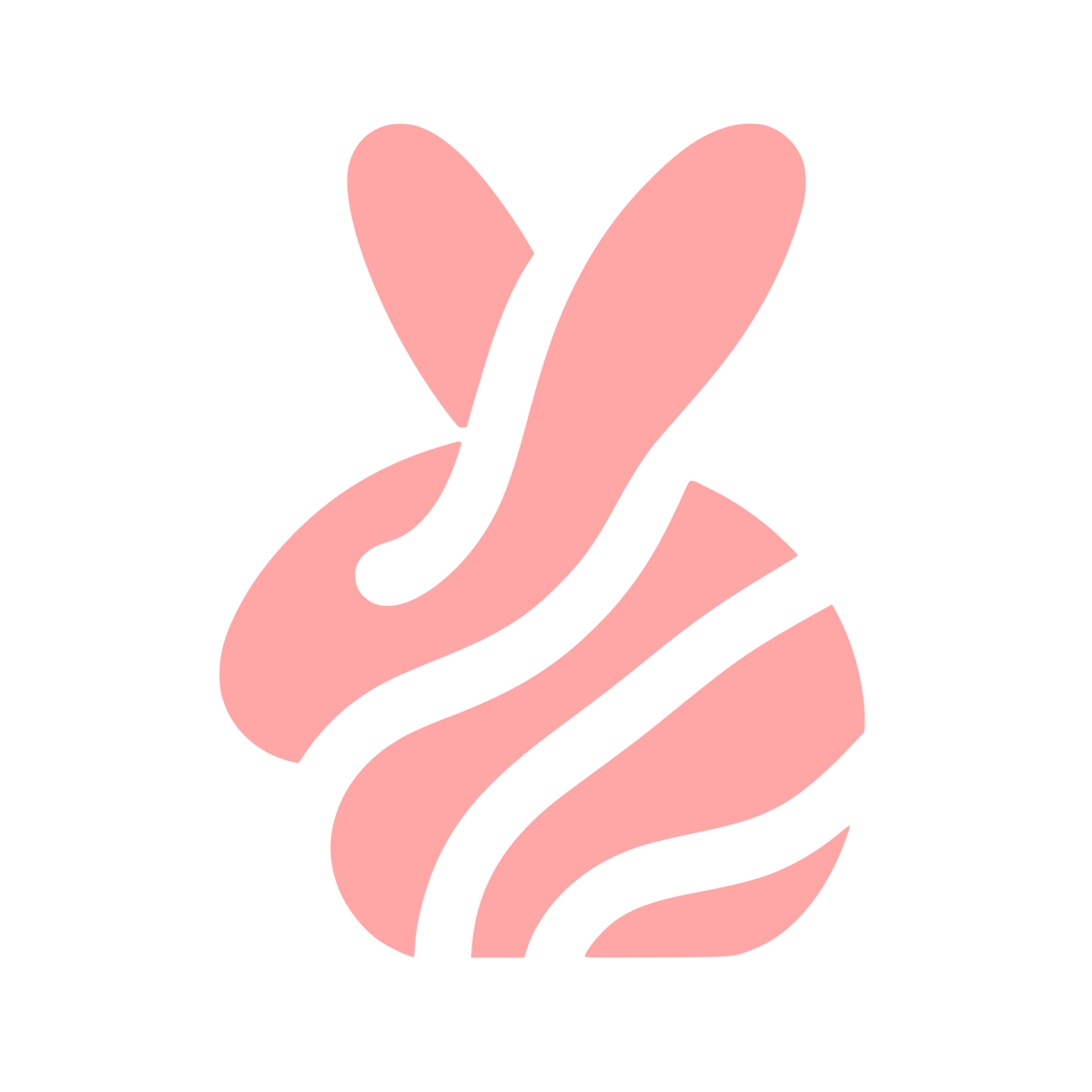 Bold Rabbit Logo #ffa6a6