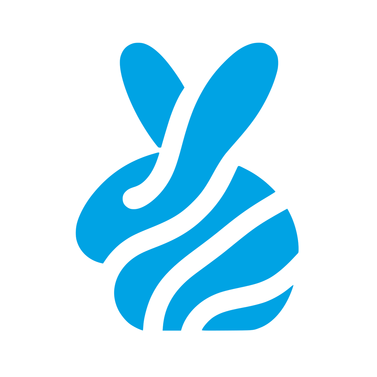 Bold Rabbit Logo #00a3e4