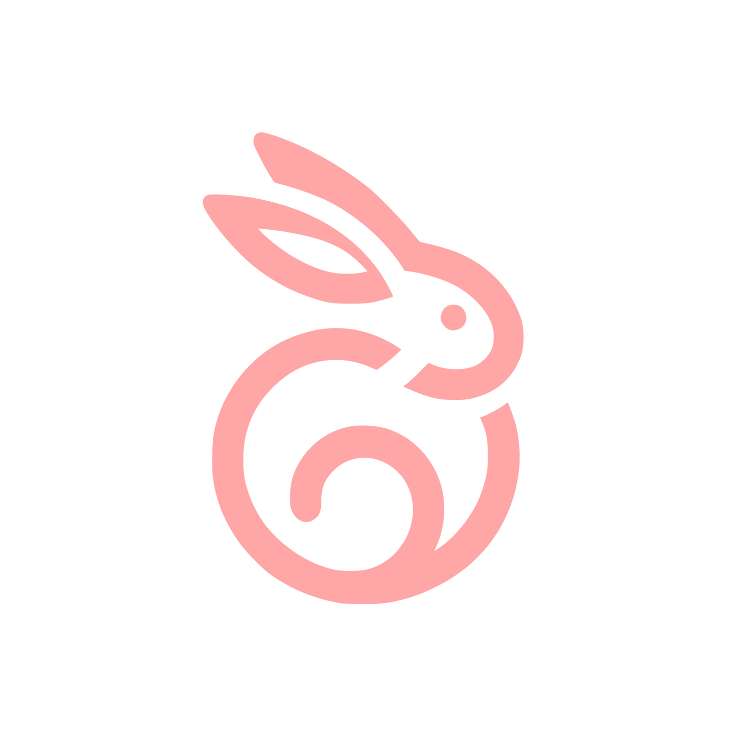 Bunny Logo Design #ffa6a6