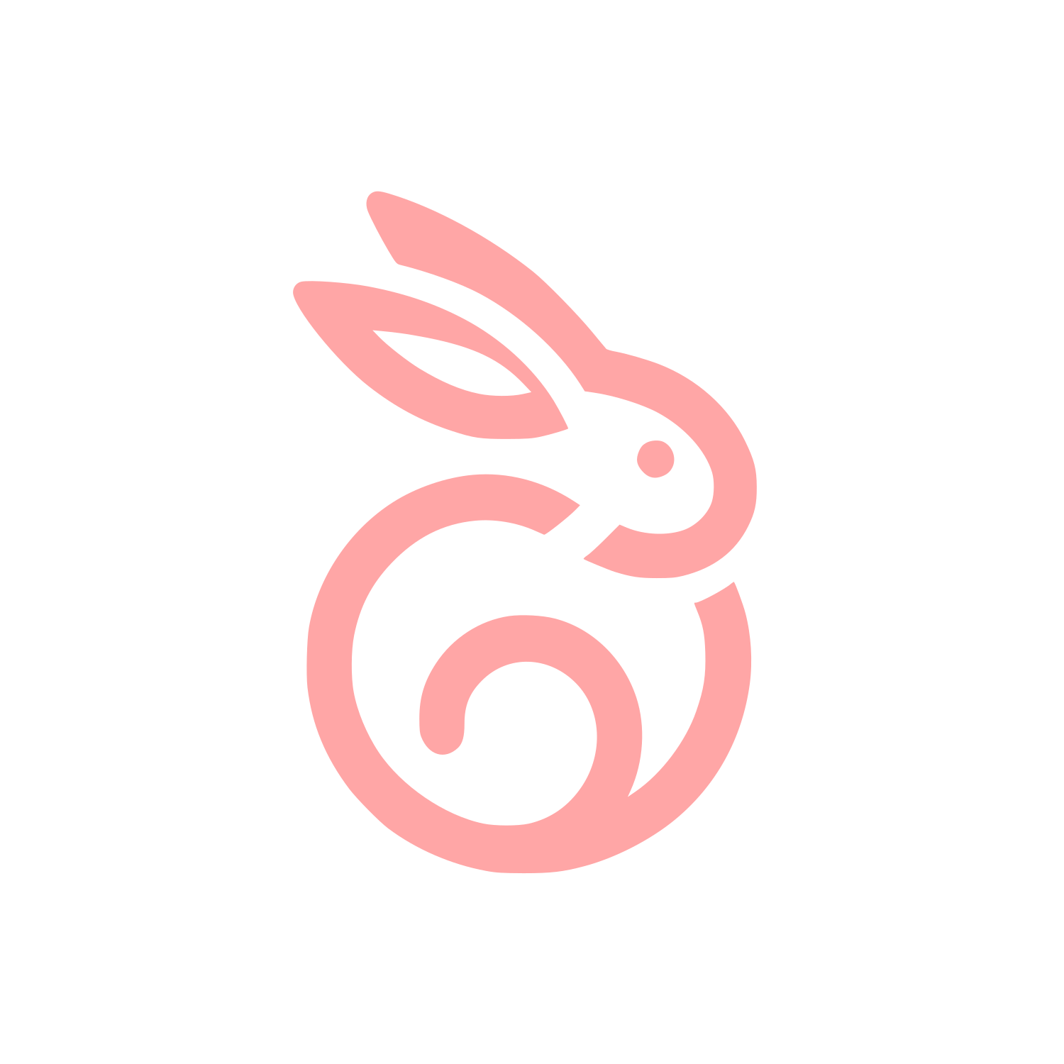 Bunny Logo Design #ffa6a6