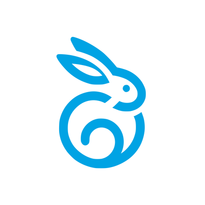 Bunny Logo Design #00a3e4