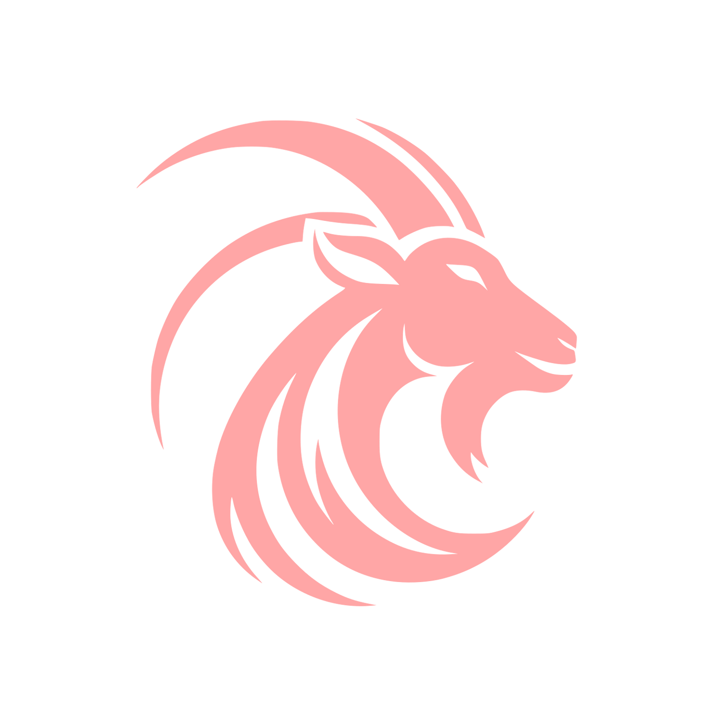 Goat Head Logo #ffa6a6