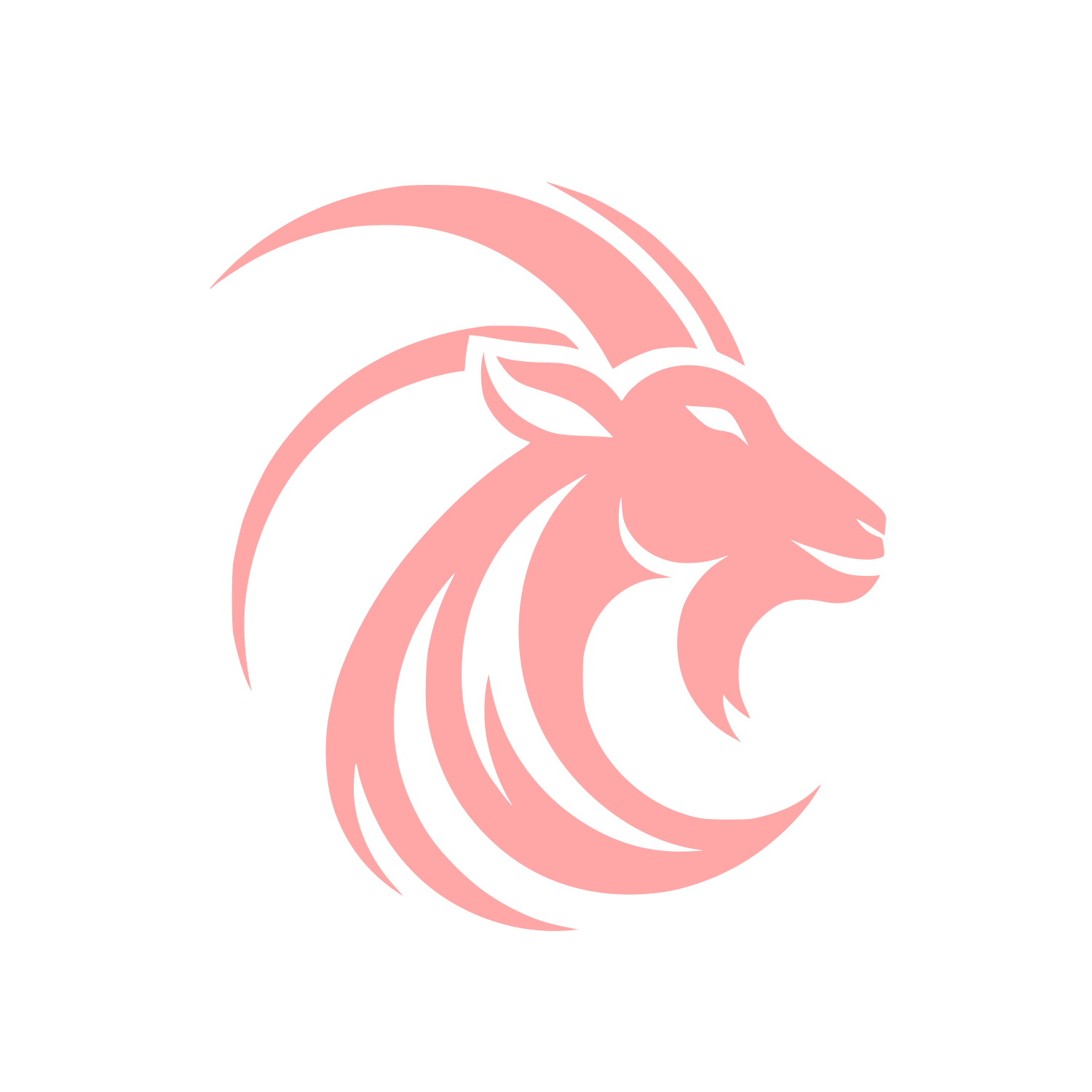 Goat Head Logo #ffa6a6