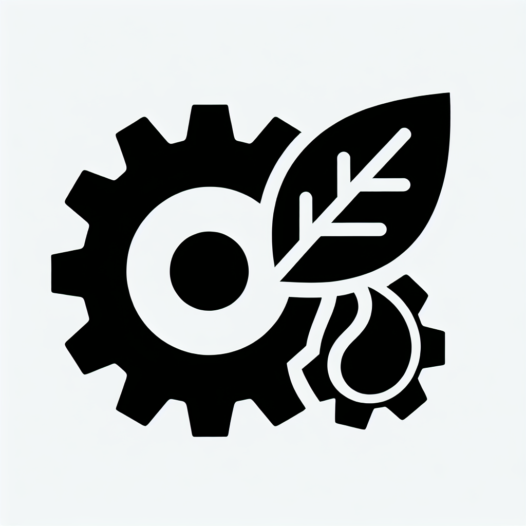 Gear Leaf Drop Logo