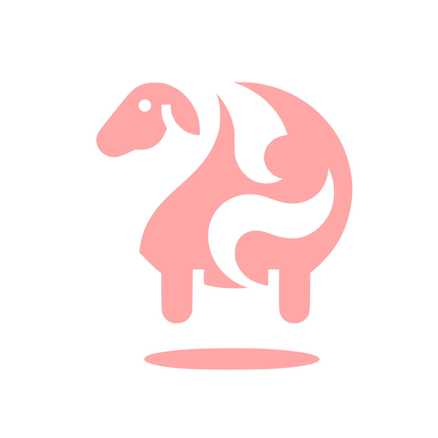 Sheep Logo #ffa6a6