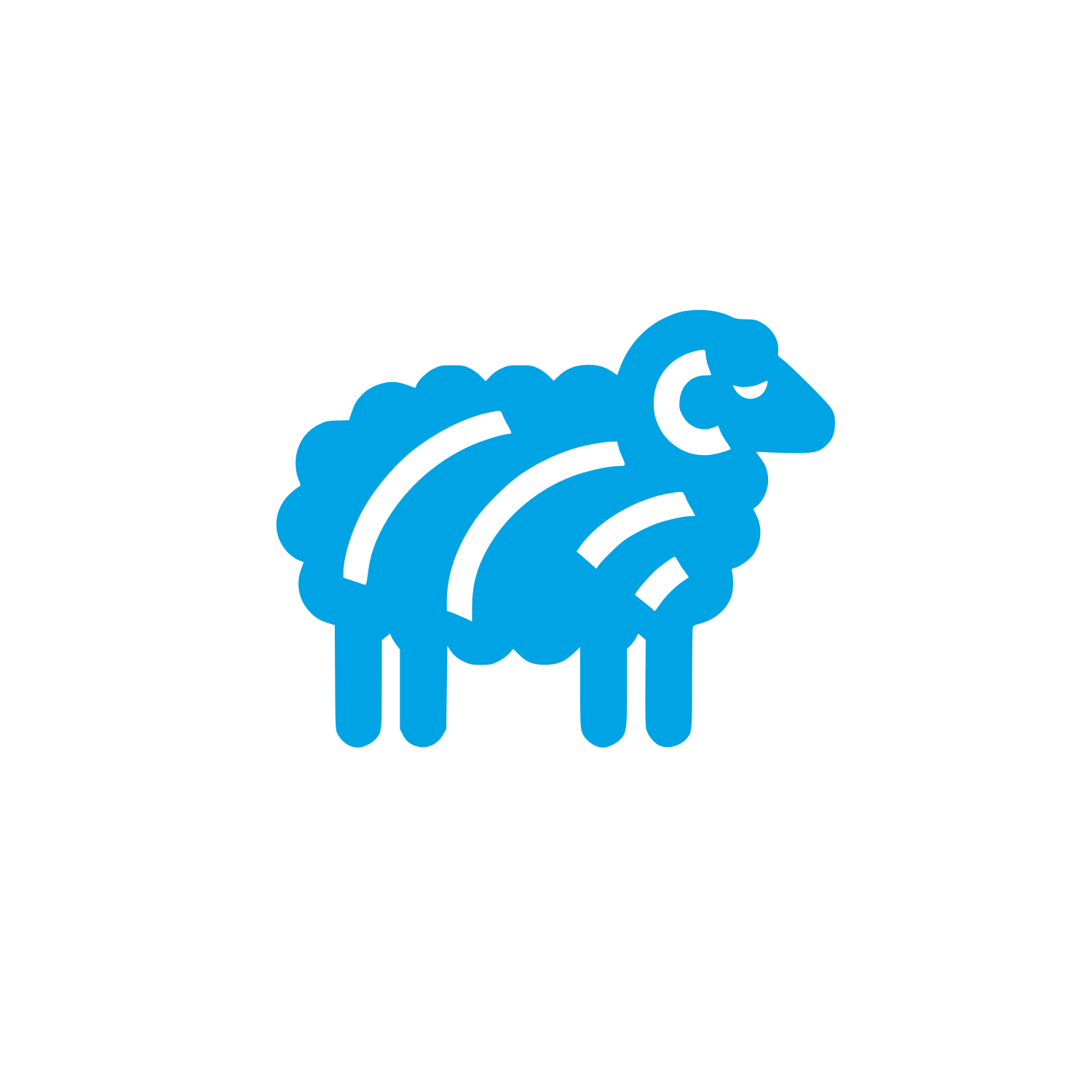 Black Sheep Logo #00a3e4
