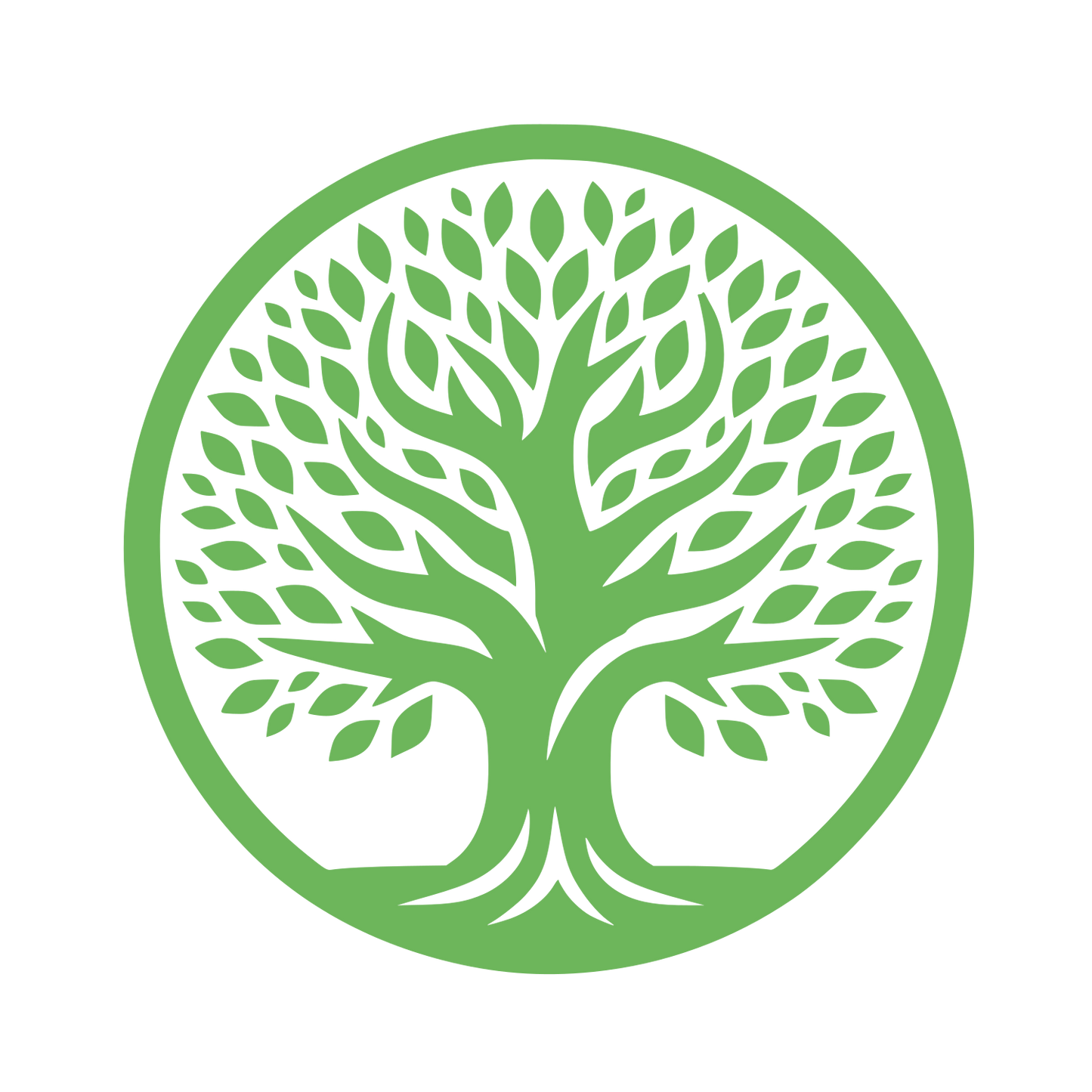 Tree in Circle Logo #6DB65B