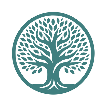 Tree in Circle Logo #407F7F