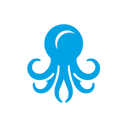 Octopus Logo Design #00a3e4