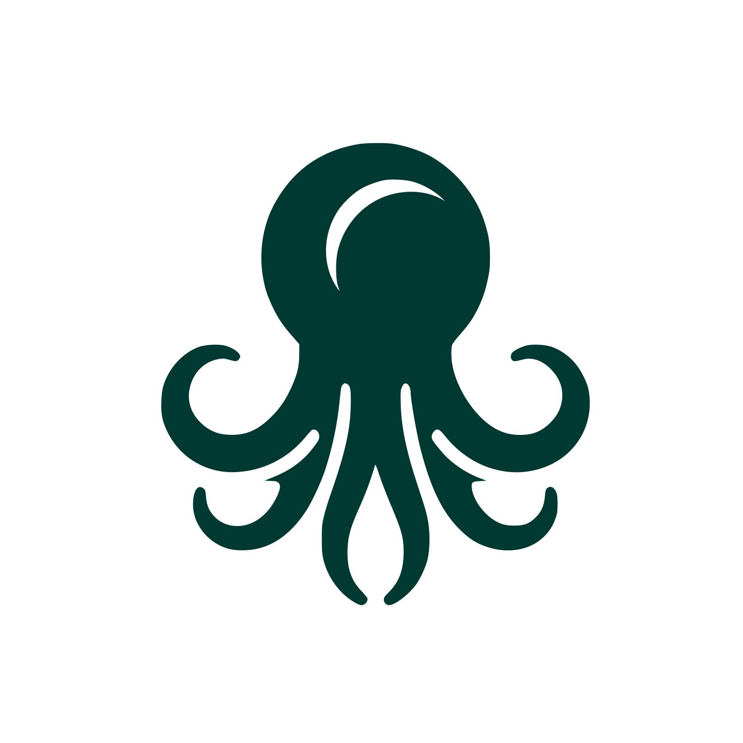 Octopus Logo Design #003932