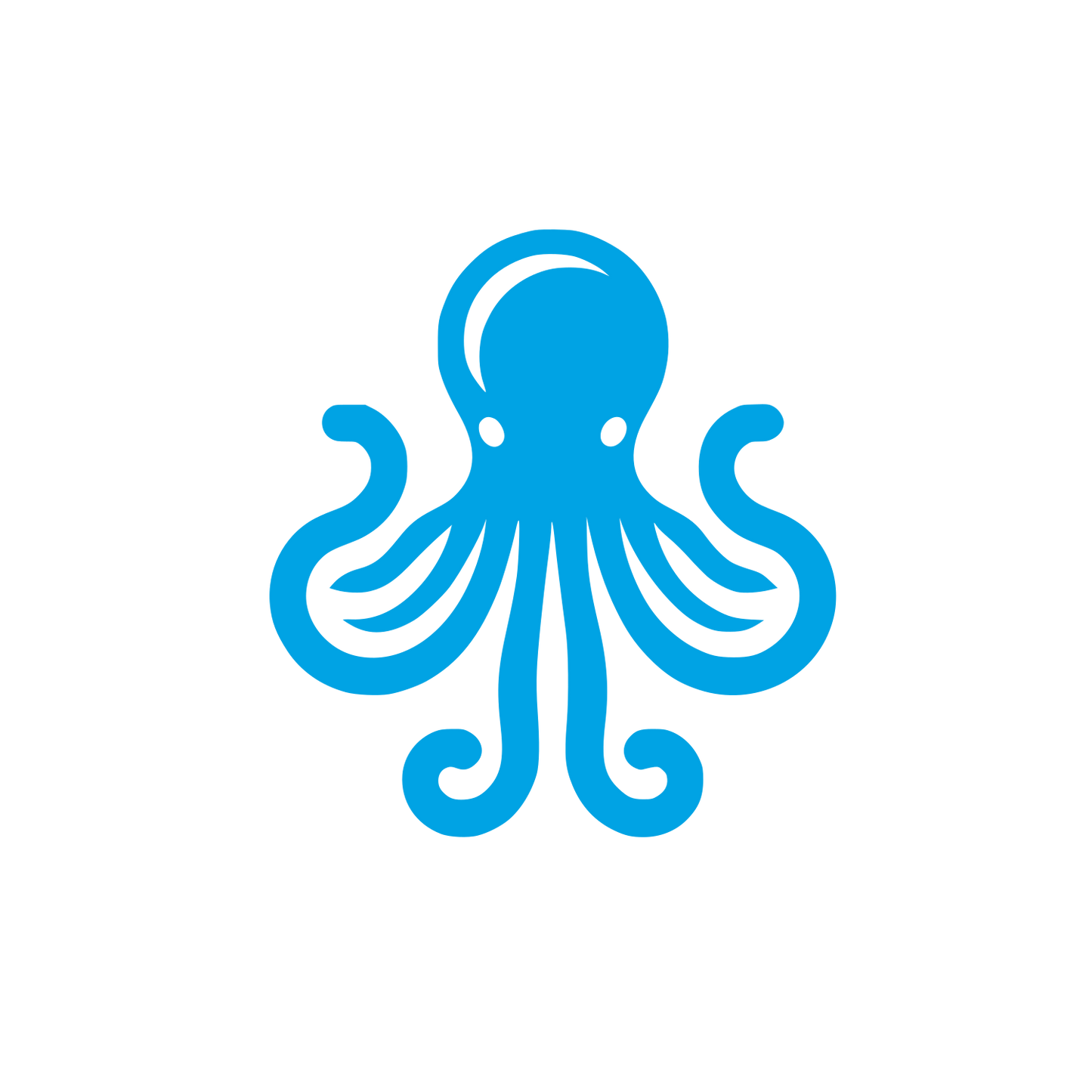 Octopus Logo Design #00a3e4