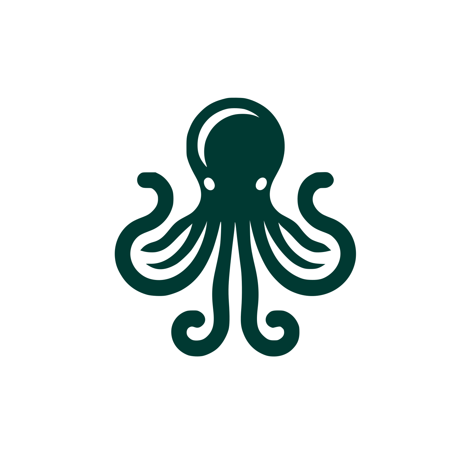 Octopus Logo Design #003932