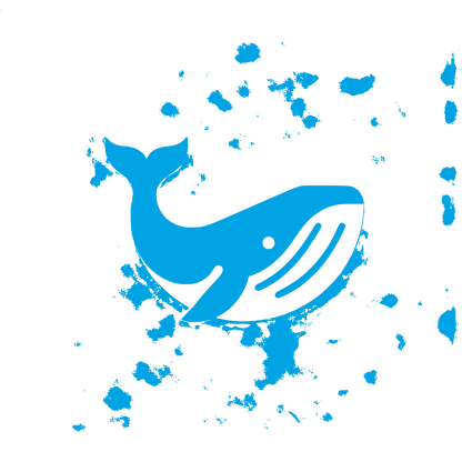 Whale Logo Design #00a3e4